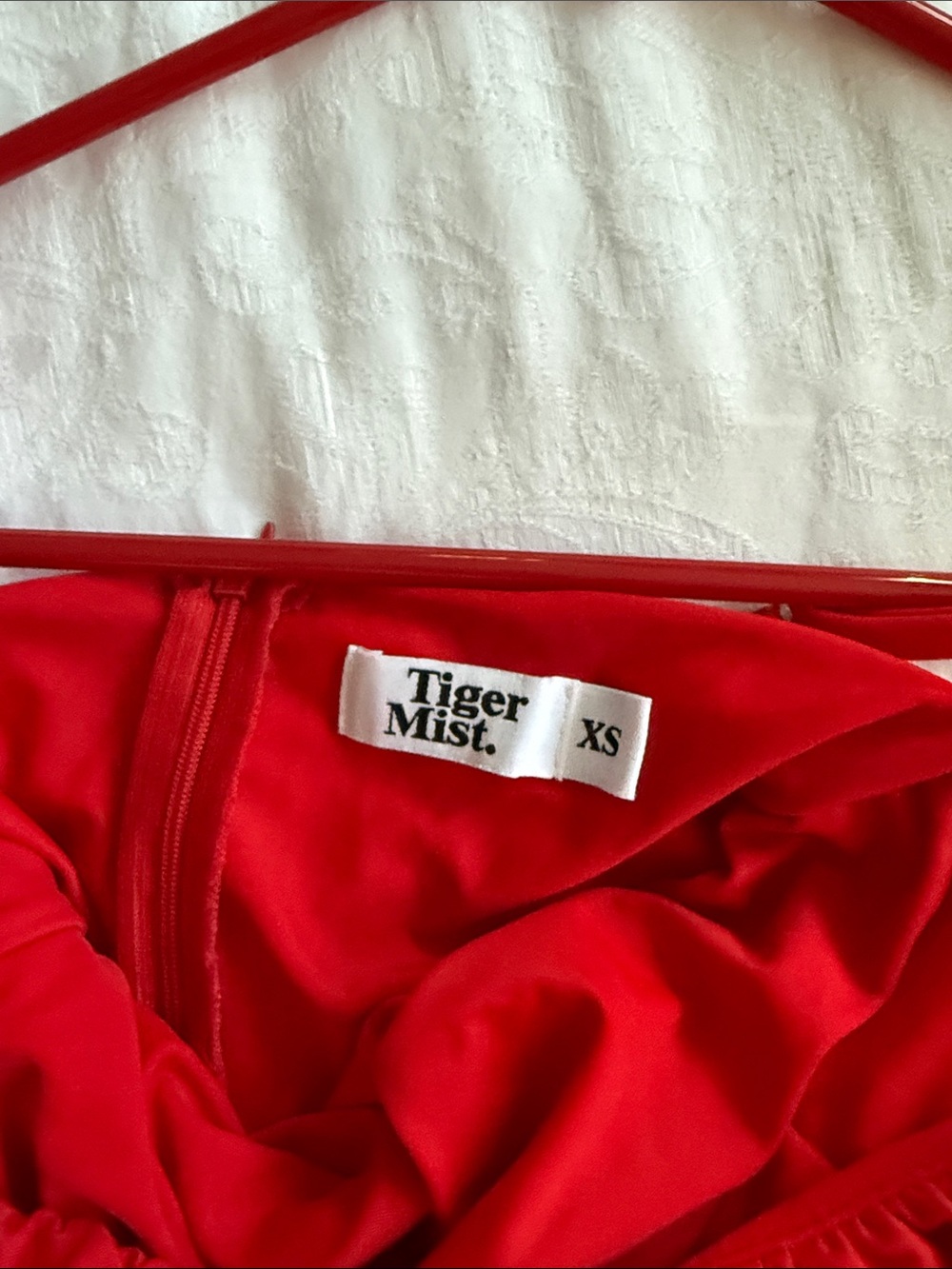 Tiger Mist Red Ruched Bodycon Mini Dress - Picture 4 of 4
